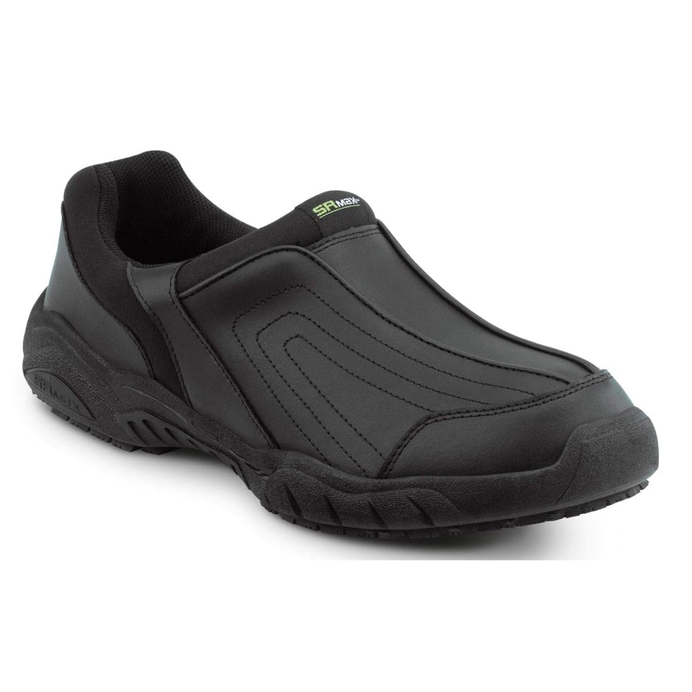 SR MAX Womens Black Charlotte MaxTRAX Soft Toe Slip-On Athletic Shoes sz 9.5 NEW